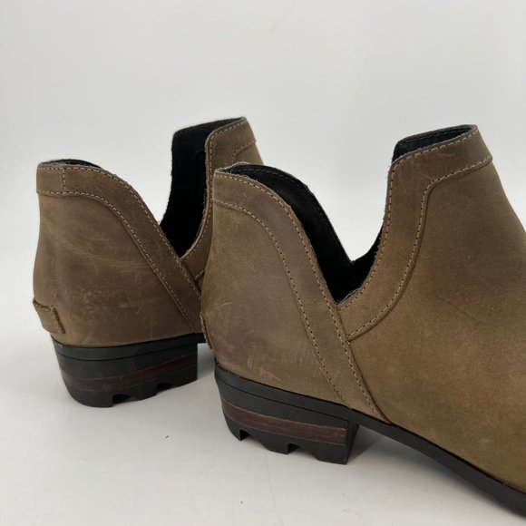 Sorel Green Leather Ankle Boots & Booties | Comfort and Style - Picture 8 of 10